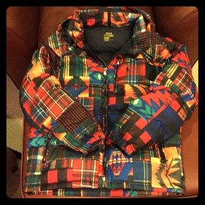 Polo Ralph Lauren Quilted Patchwork Puffer Jacket